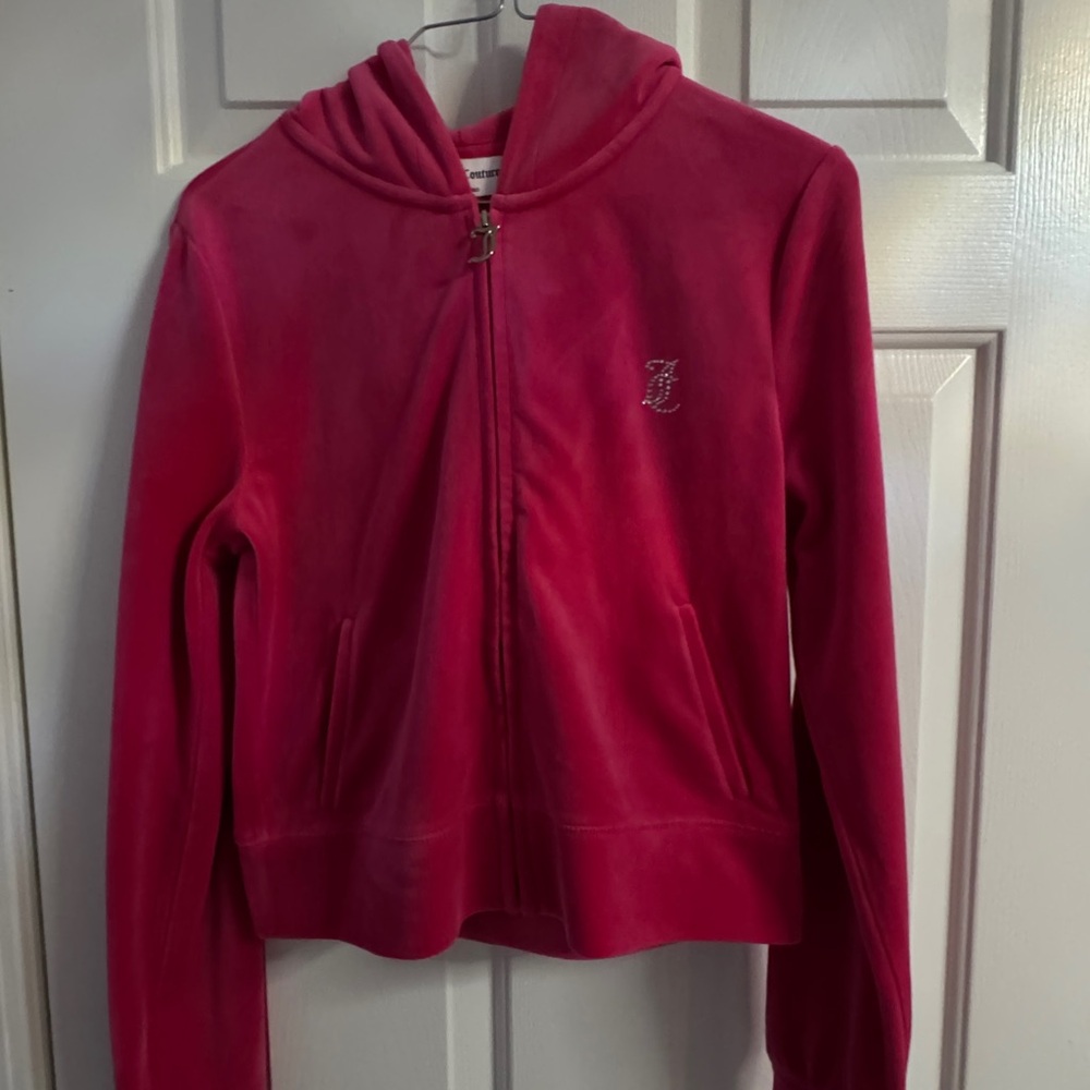 Juicy Couture Fuchsia Velour Jacket